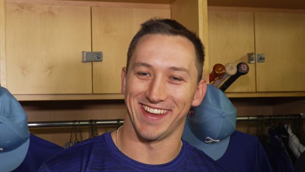 Texas Rangers top prospect Wyatt Langford arrived Friday morning for his first big league spring training. Langford was selected with the fourth overall pick in last July's MLB draft.